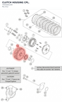 Diagram preview: CLUTCH HOUSING CPL. (75032001244)