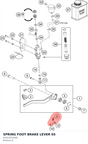 Diagram preview: SPRING FOOT BRAKE LEVER     05 (61013052000)