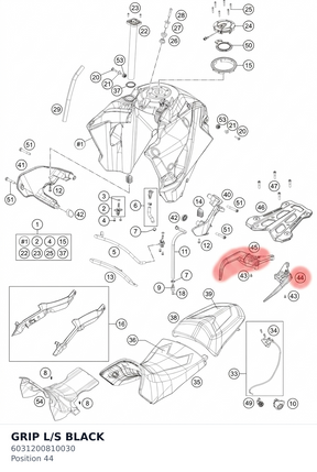 Diagram preview: GRIP L/S BLACK (6031200810030)