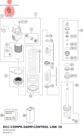 Diagram preview: DCC-COMPR.DAMP.CONTROL LINK 16 (50181101S2)