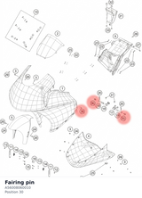 Diagram preview: Fairing pin (A56008060010)