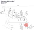 Diagram preview: 85CC. FRONT HOSE (47213110000)