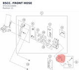 Diagram preview: 85CC. FRONT HOSE (47213110000)