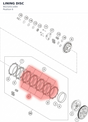 Diagram preview: LINING DISC (90232011000)