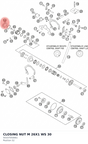 Diagram preview: CLOSING NUT M 26X1 WS 30 (50337050061)