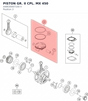 Diagram preview: PISTON GR. II CPL. MX 450 (A48030007100 II)