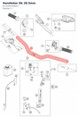 Diagram preview: Handlebar Dk 28.5mm (61702001000C1)