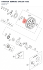 Diagram preview: FIXATION BEARING SPACER TUBE (90109011001)