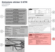 Diagram preview: Emissions sticker 5 KTM (LI22-636-6A)