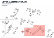 Diagram preview: LEVER ASSEMBLY BRAKE (93113050033)