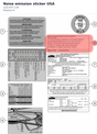 Diagram preview: Noise emission sticker USA (LI22-637-13A)