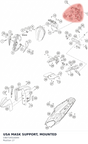 Diagram preview: USA MASK SUPPORT, MOUNTED (C90714510044)