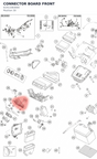 Diagram preview: CONNECTOR BOARD FRONT (61411083000)