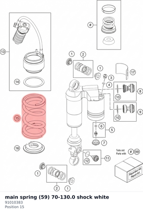 Diagram preview: main spring (59) 70-130.0 shock white (91010383)