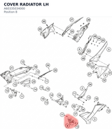 Diagram preview: COVER RADIATOR LH (A60335034000)