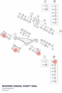 Diagram preview: BUSHING RADIAL SHAFT SEAL (A63604080030)