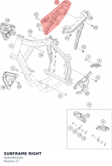 Diagram preview: SUBFRAME RIGHT (45403002020)
