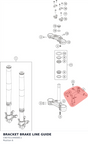 Diagram preview: BRACKET BRAKE LINE GUIDE (C90701144000C1)
