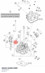 Diagram preview: VALVE GUIDE 6MM (76636026001)