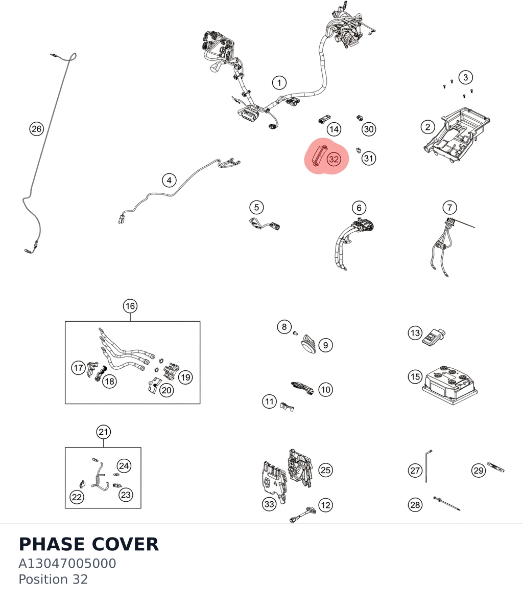 Diagram preview: PHASE COVER (A13047005000)