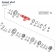Diagram preview: Output shaft (79333110000)