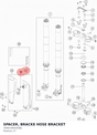 Diagram preview: SPACER, BRACKE HOSE BRACKET (76901085050BJ)