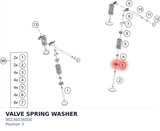 Diagram preview: VALVE SPRING WASHER (90236036000)