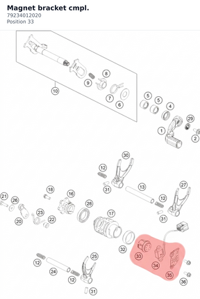 Diagram preview: Magnet bracket cmpl. (79234012020)
