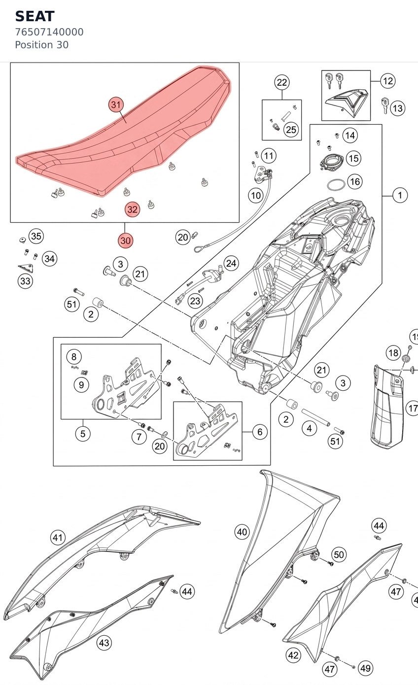 Diagram preview: SEAT (76507140000)