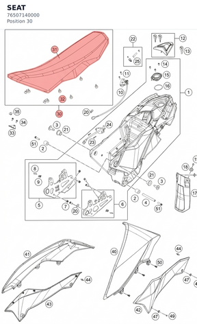 Diagram preview: SEAT (76507140000)
