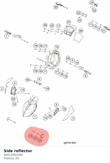 Diagram preview: Side reflector (94512082000)