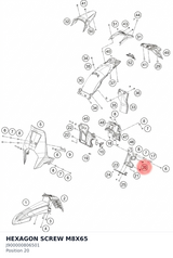 Diagram preview: HEXAGON SCREW M8X65 (J900000806501)