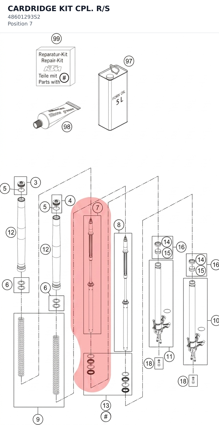 Diagram preview: CARDRIDGE KIT CPL. R/S (48601293S2)