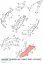 Diagram preview: ADV250 TNKSPOILR LH C WHITE GLOS+DCL ORG (95808050000ABC)