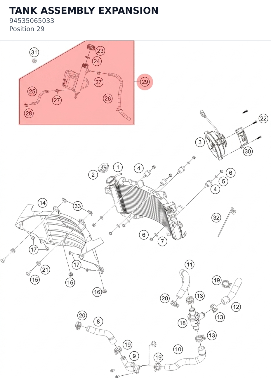Diagram preview: TANK ASSEMBLY EXPANSION (94535065033)