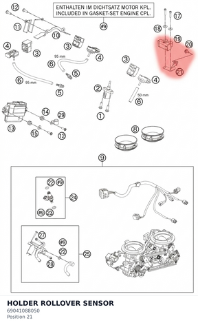 Diagram preview: HOLDER ROLLOVER SENSOR (69041088050)