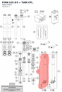 Diagram preview: FORK LEG R/S + TUBE CPL. (48601408S2)