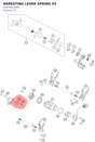 Diagram preview: ARRESTING LEVER SPRING 03 (60034023000)