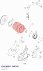 Diagram preview: FREEWHEEL CLUTCH (90140026000)