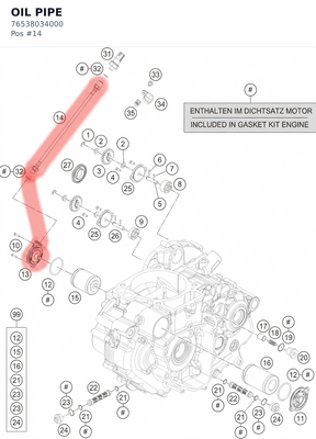 Diagram preview: OIL PIPE (76538034000)