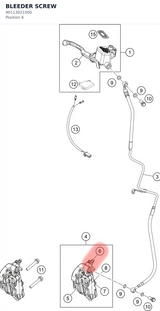 Diagram preview: BLEEDER SCREW (90113021000)