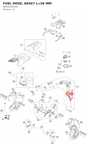 Diagram preview: FUEL HOSE, 60X67 L=56 MM (06000060056)