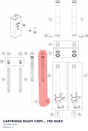 Diagram preview: CARTRIDGE RIGHT CMPL.. 790 DUKE (43578176S2)