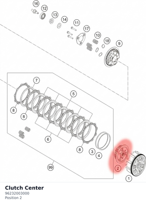 Diagram preview: Clutch Center (96232003000)