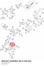Diagram preview: BRACKET ASSEMBLY BELLY PAN REA (A61308021030)