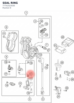 Diagram preview: SEAL RING (77741023030)
