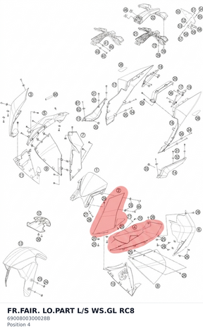 Diagram preview: FR.FAIR. LO.PART L/S WS.GL RC8 (6900800300028B)