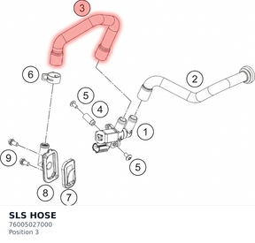 Diagram preview: SLS HOSE (76005027000)