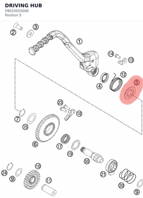 Diagram preview: DRIVING HUB (59033055000)
