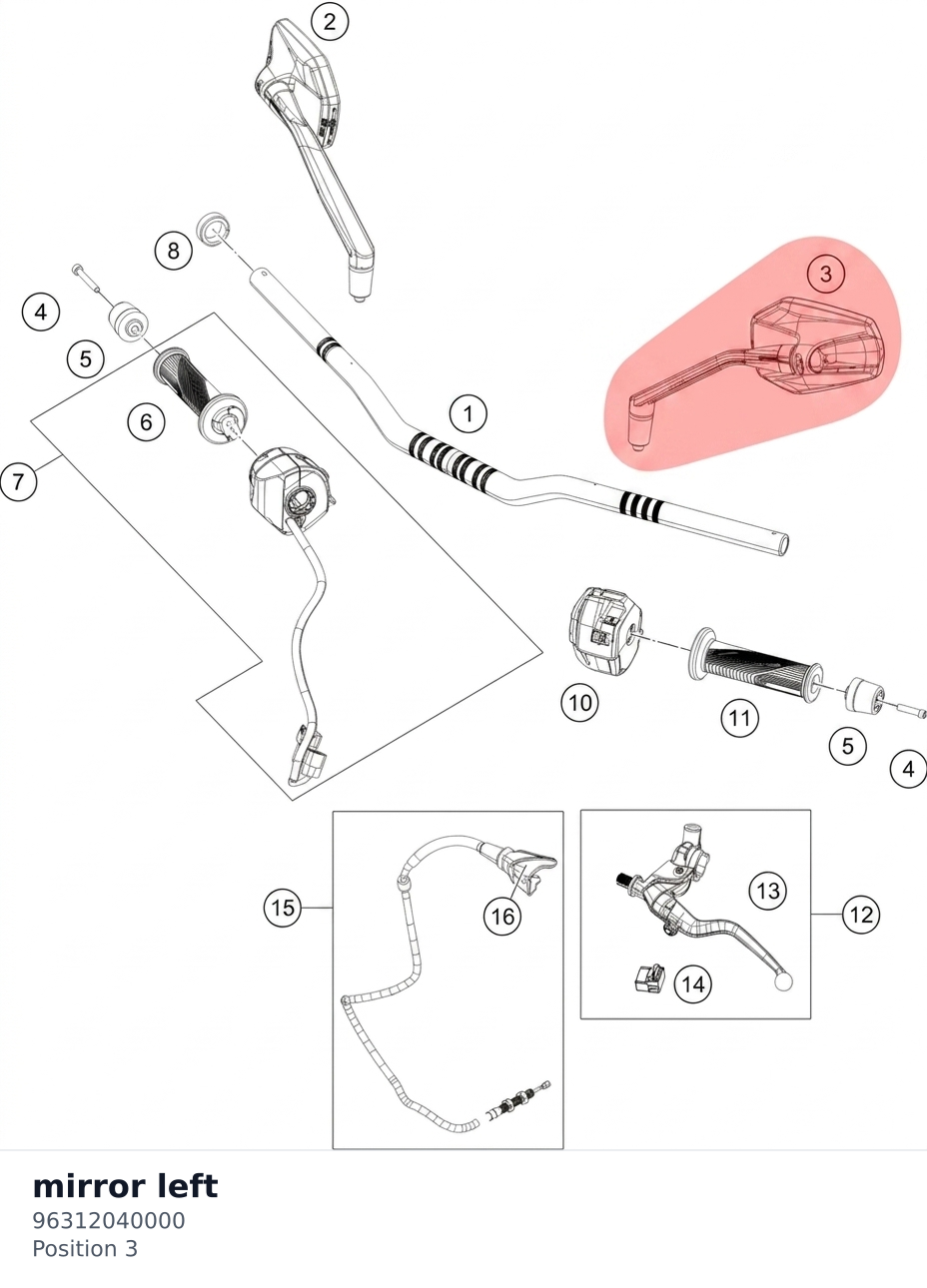 Diagram preview: mirror left (96312040000)